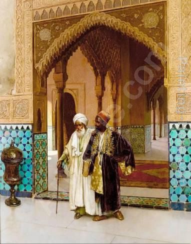 After Prayer I painting - Rudolf Ernst After Prayer I art painting